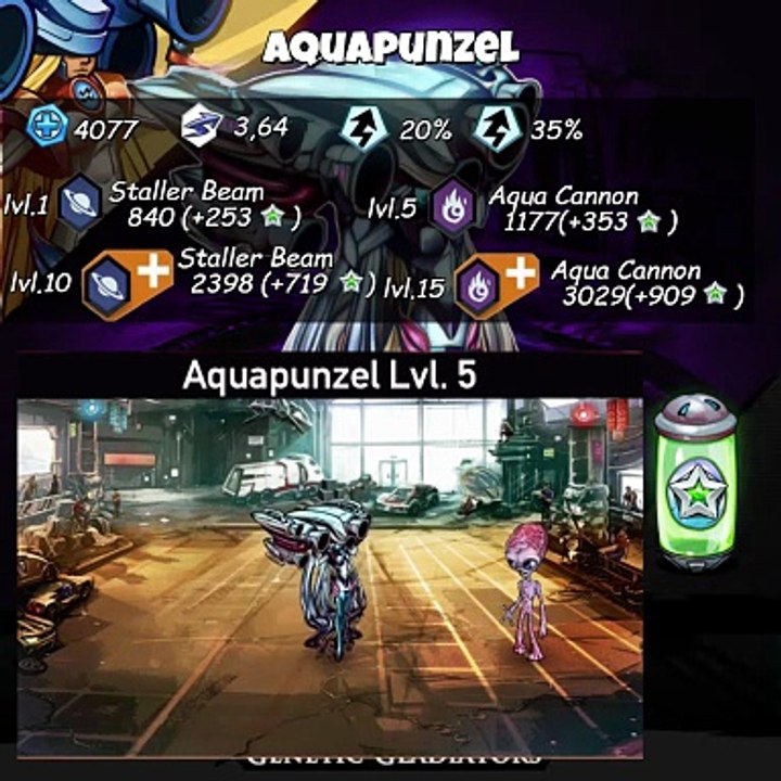 ZODIAC mutant Aquapunzel gameplay skill and ability