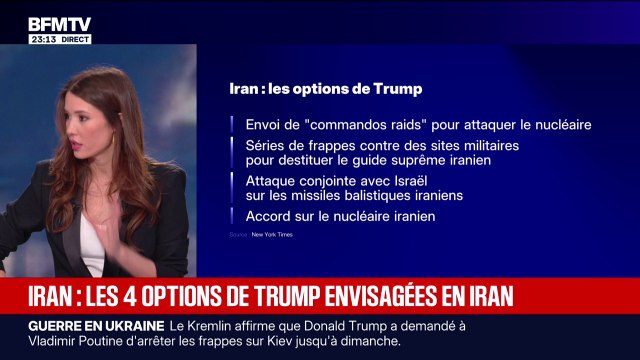 Tensions Iran/États-Unis: les 4 options envisagées par Donald Trump, d'après le New York Times