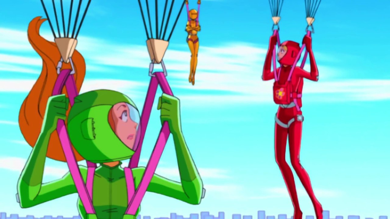 Totally Spies - parachute scene