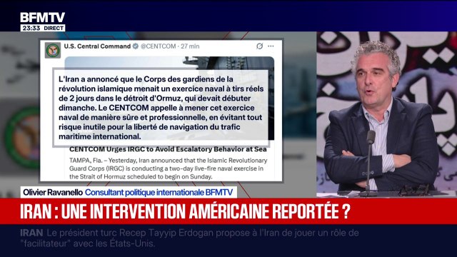 Les États-Unis autorisent l'Iran à s'exercer dans le Détroit d'Ormuz tant qu'ils ne menacent pas leurs navires (commandement militaire)