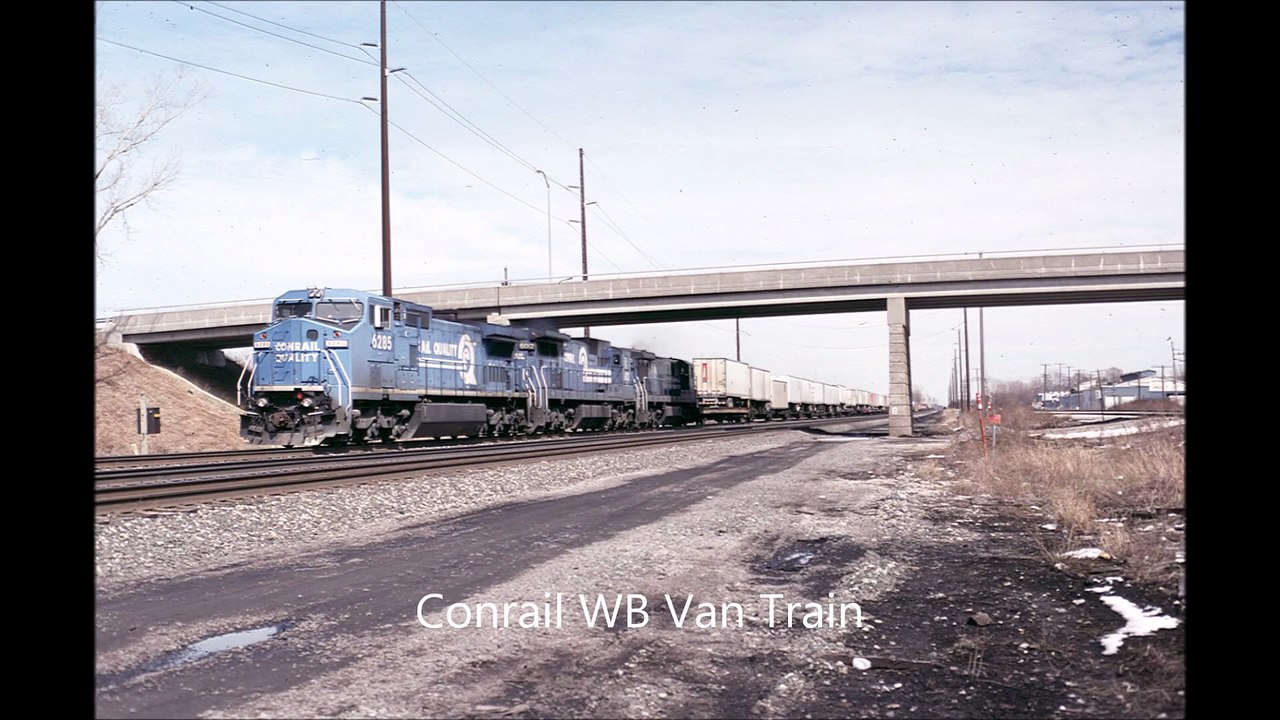 Conrail and NS Action at Erie, PA April 1998 - Trains Trains and more Trains!! (1080p, h264)