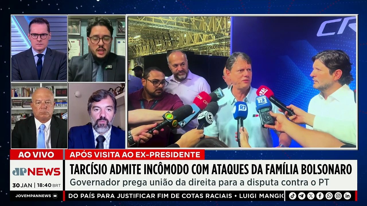 TARCÍSIO RESPONDE KASSAB SOBRE BOLSONARO / CASO MASTER AVANÇA NA PF | OS PINGOS NOS IS - 30/01/26