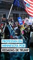 Miles de personas marchan en Mineápolis contra las redadas de migrantes de Donald Trump