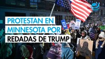 Miles de personas marchan en Mineápolis contra las redadas de migrantes de Donald Trump