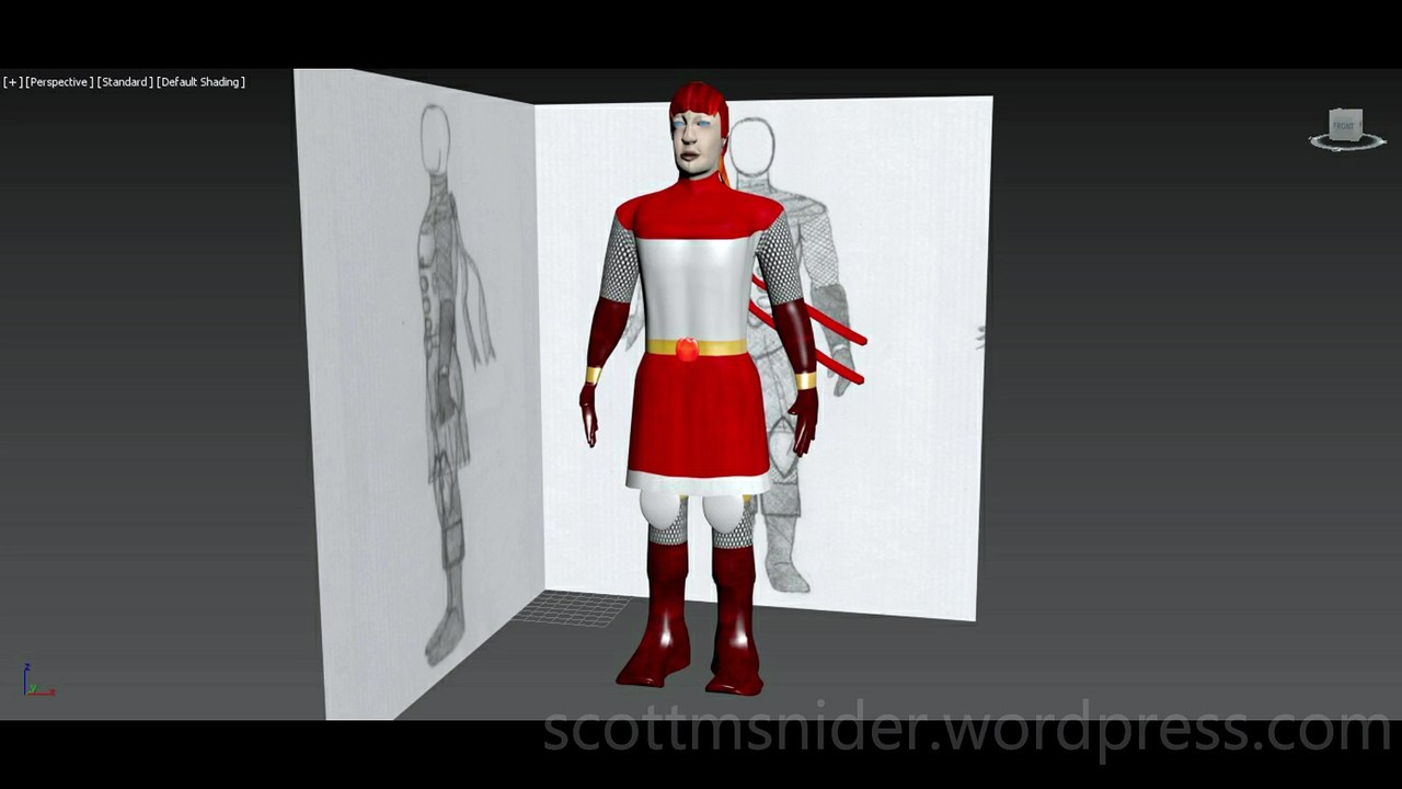 Flame: 3DS MAX Practice Polygon Modeling Model Video #202 (01-30-2026)