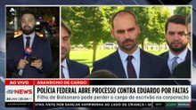 PF abre processo contra Eduardo Bolsonaro por faltas e abandono de cargo