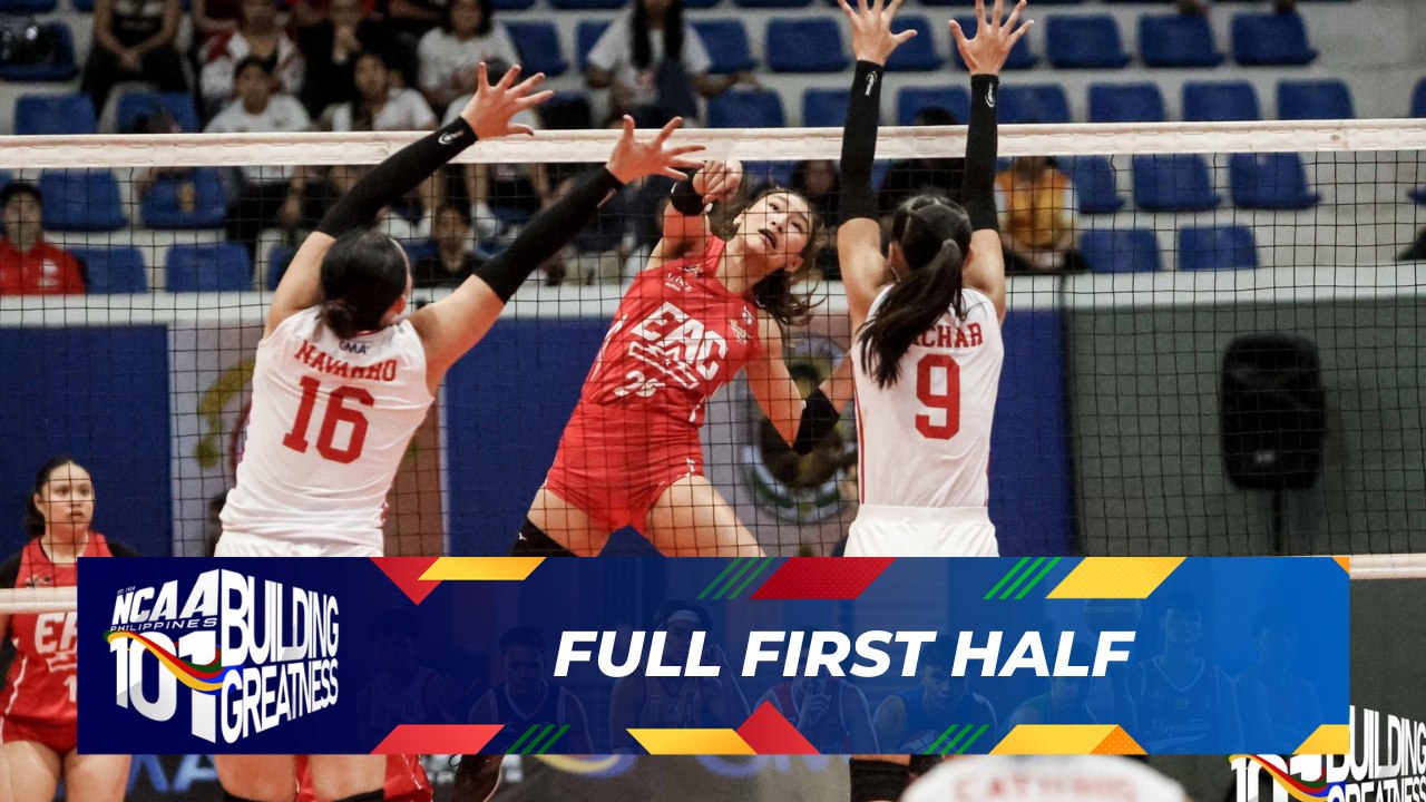 FULL FIRST HALF - San Beda Lady Red Spikers vs EAC Lady Generals | NCAA Season 101