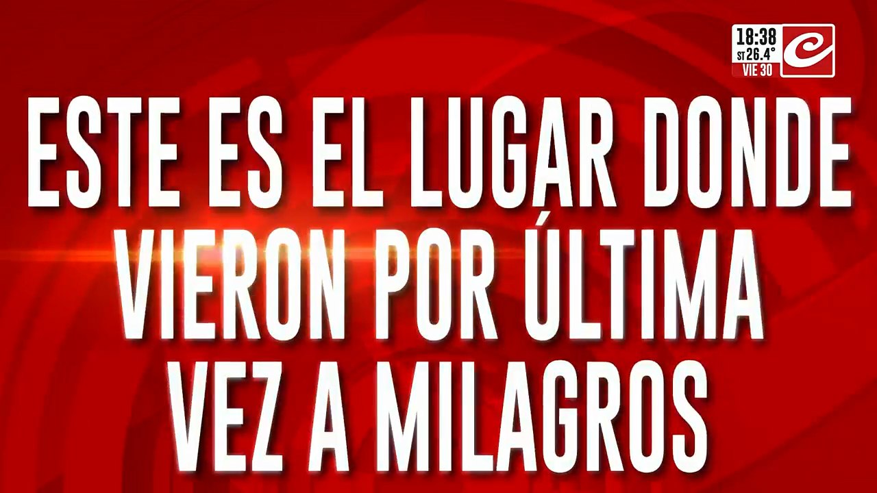 Este es el lugar donde vieron por ultima vez a Milagros