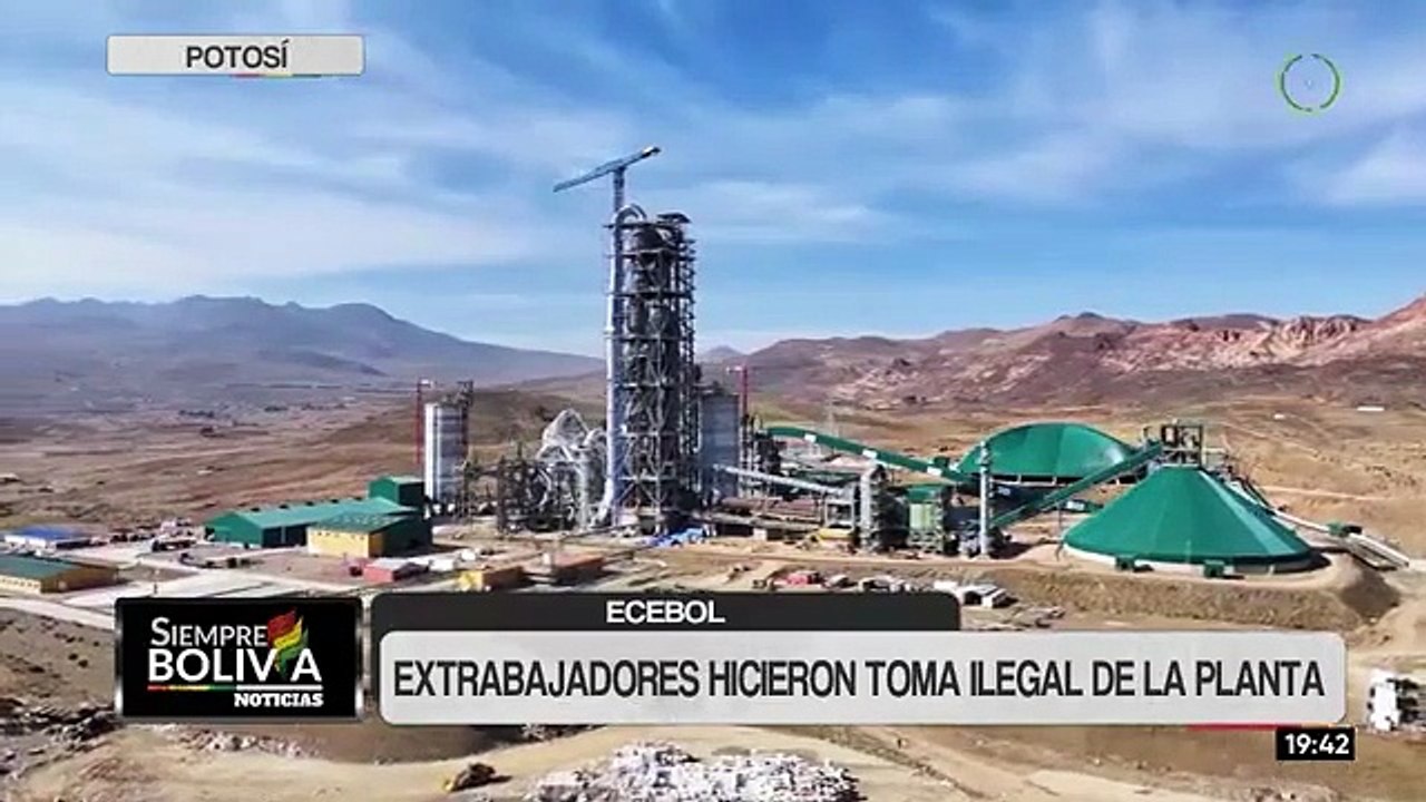 Gobierno denuncia toma ilegal de planta Ecebol en Potosí y revela contrataciones irregulares