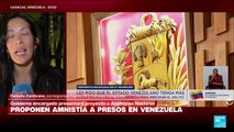 Presidenta encargada de Venezuela propone amnistía a presos