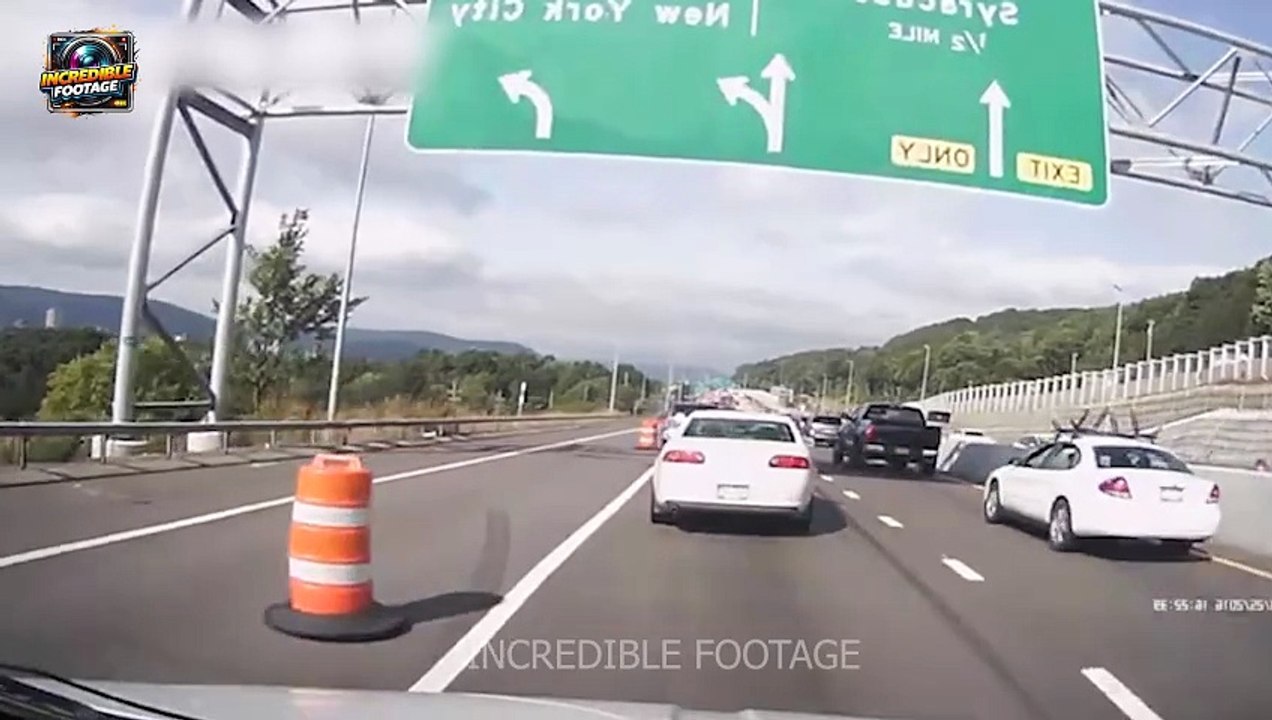 Car Bursts Into Flames on Highway — Brave Strangers Race to Save Driver!