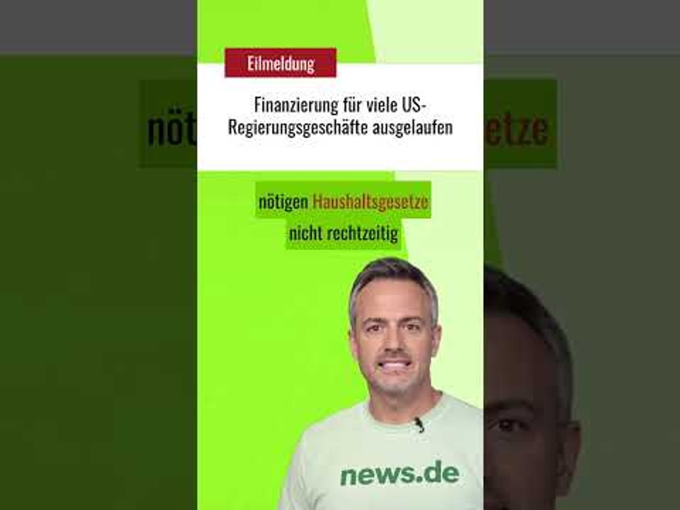 Finanzierung für viele US-Regierungsgeschäfte ausgelaufen