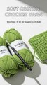 Cotton Yarn for Crocheting – Waikxin 100% Milk Cotton Baby Yarn (Avocado Green, 2 Pack)