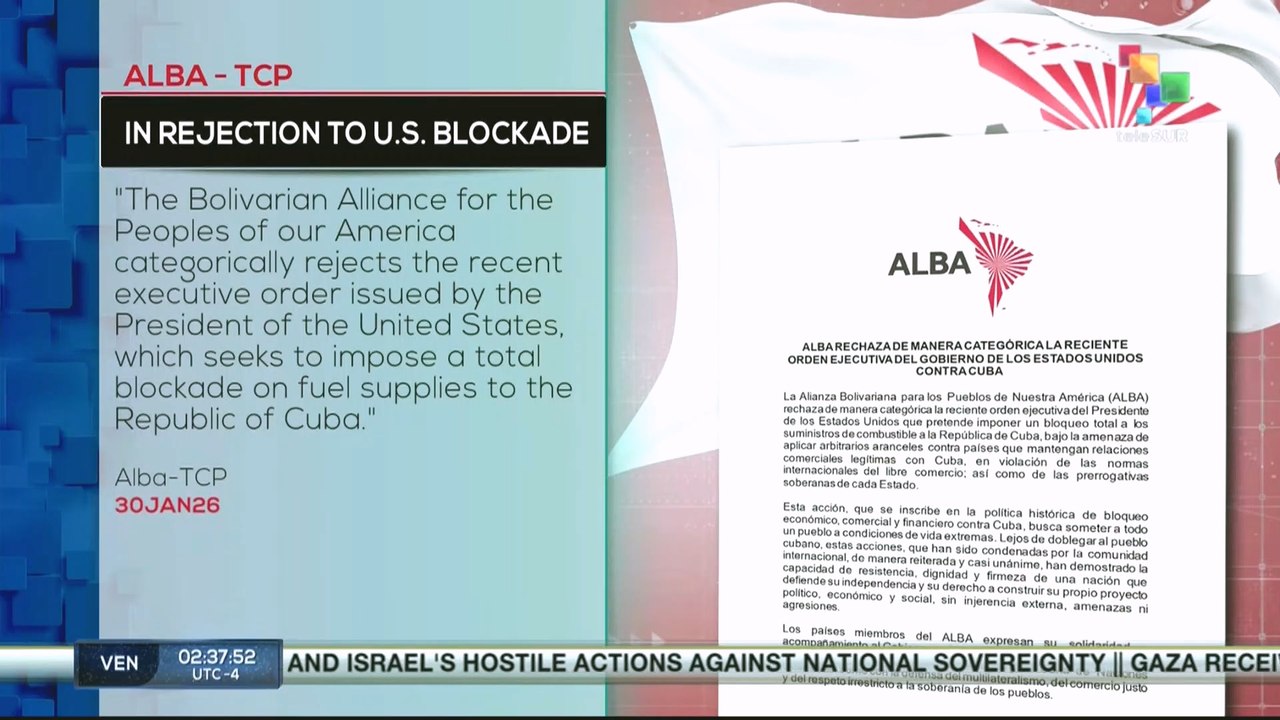 ALBA – TCP in rejection to U.S blockade