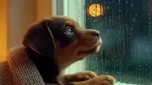 Lonely Puppy & Cat Become Friends on Rainy Day – Toy Mouse Surprise! ❤️🐶🐱 Heartwarming AI Short
