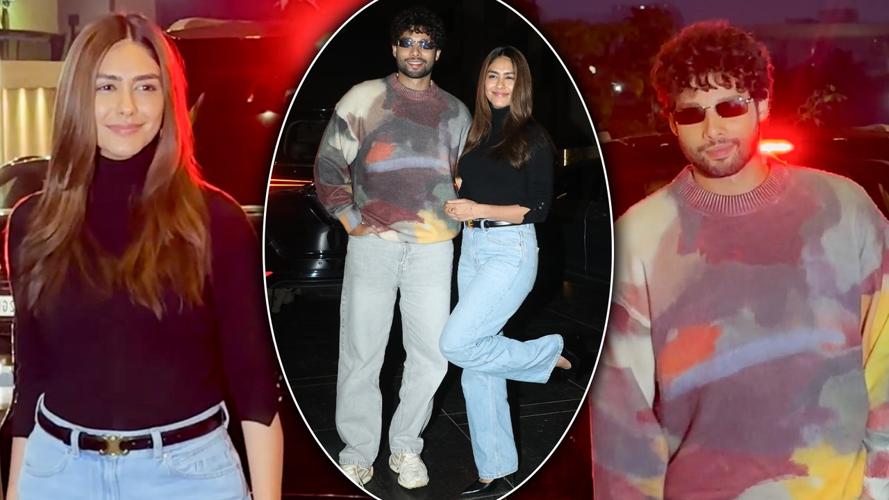 Mrunal Thakur & Siddhant Chaturvedi - Do Deewane Seher Mein Stars' Cute Chemistry Clicked On Camera