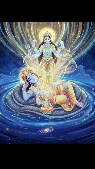 जब विष्णु जी की नींद टूटी… सृष्टि काँप उठी 😱 #vishnu #divine