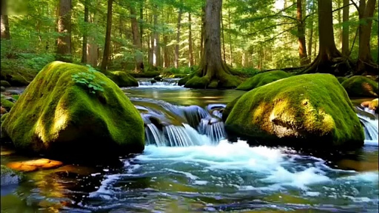 Gentle Clear River Flow ASMR Sounds for Deep Sleep and Total Relaxation Stress Relief