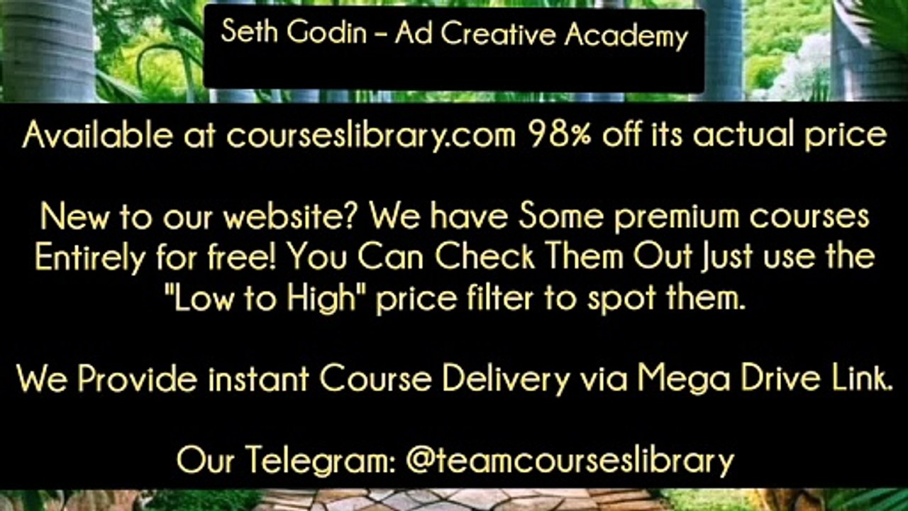 (courseslibrary.com)Seth Godin – Ad Creative Academy