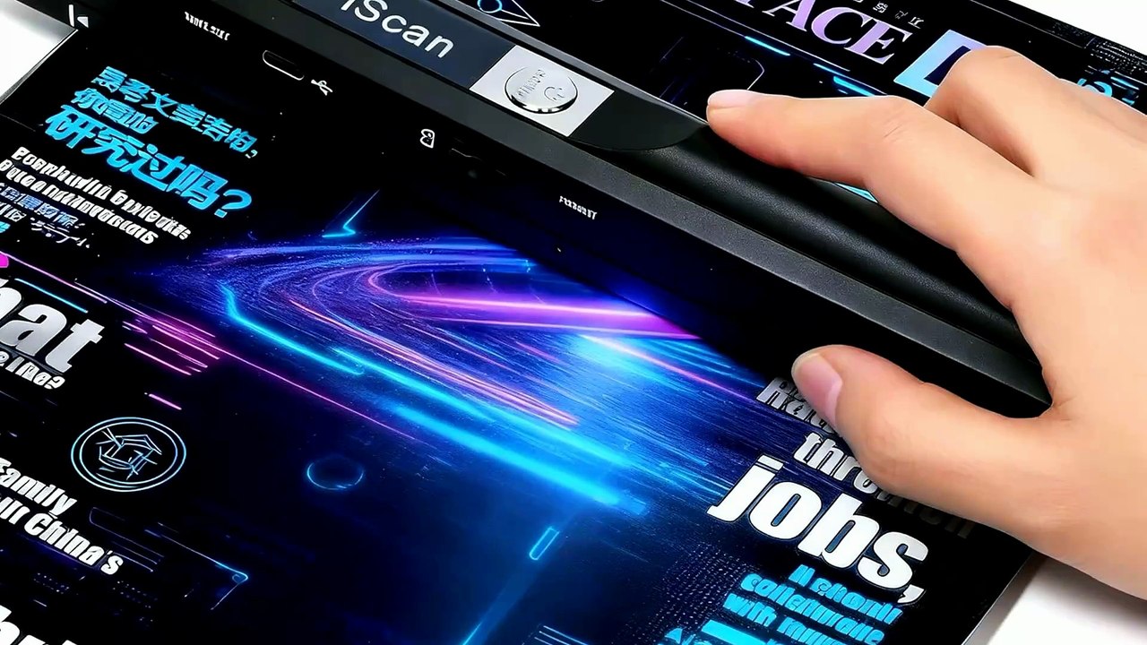 RXLIFE A4 Document Scanner, Portable USB Scanner with 16GB Memory, Fast Scanning & 900DPI