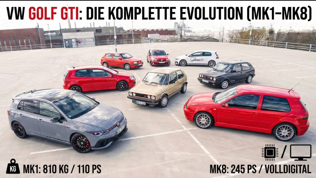 VW Golf GTI Geschichte – Von der Ikone zum Technik-Star