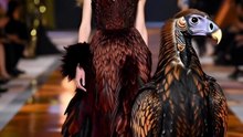 Birds on the Runway | AI Fashion Walk with Feathery Elegance ✨🕊️