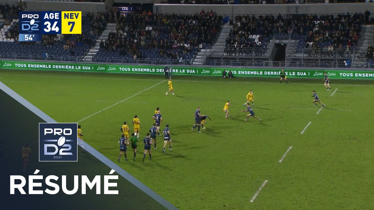 PRO D2 Saison 2025-2026 J19 - Résumé SU Agen - USON Nevers
