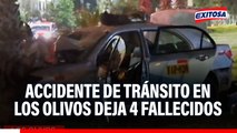 Los Olivos: Accidente de tránsito dejó cuatro fallecidos y dos heridos en la av. Universitaria