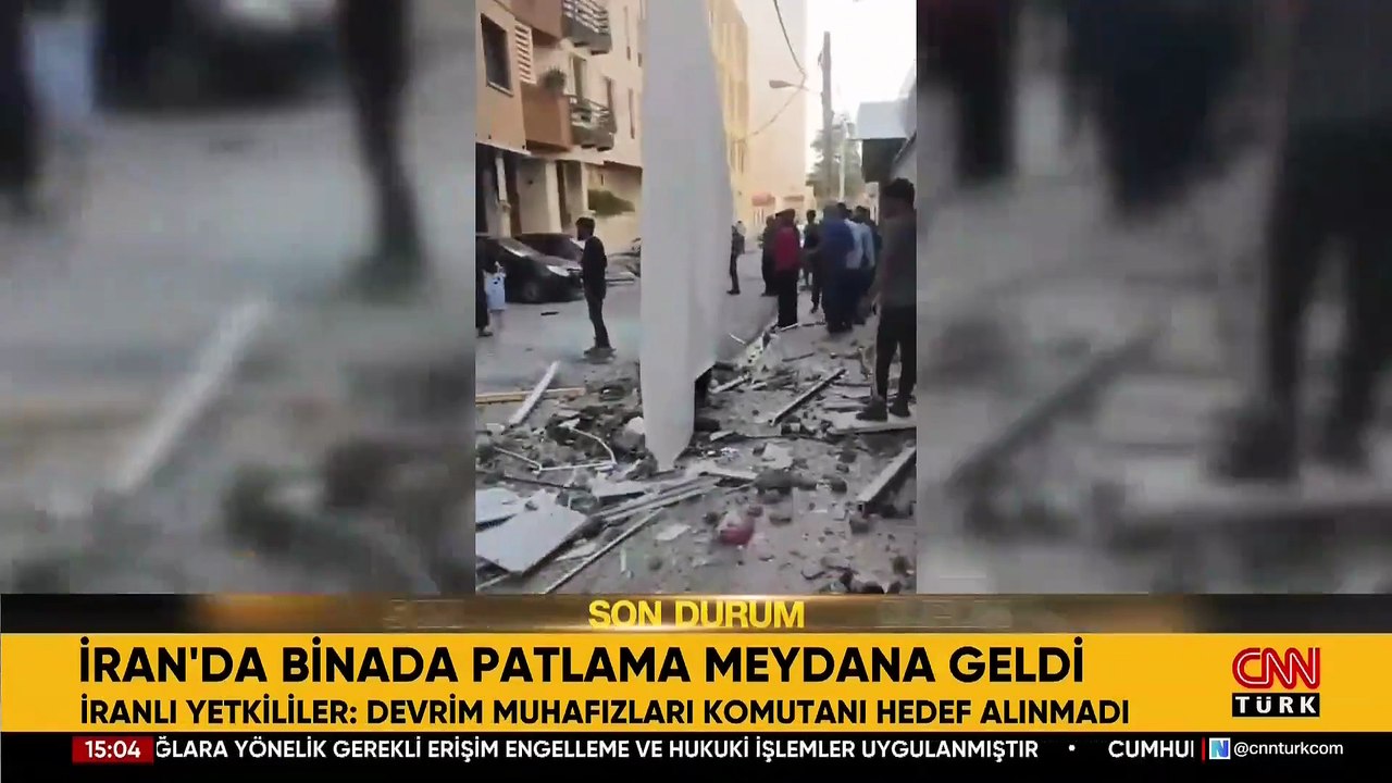 SON DAKİKA... İran'da bir binada şiddetli patlama! Can kaybı var