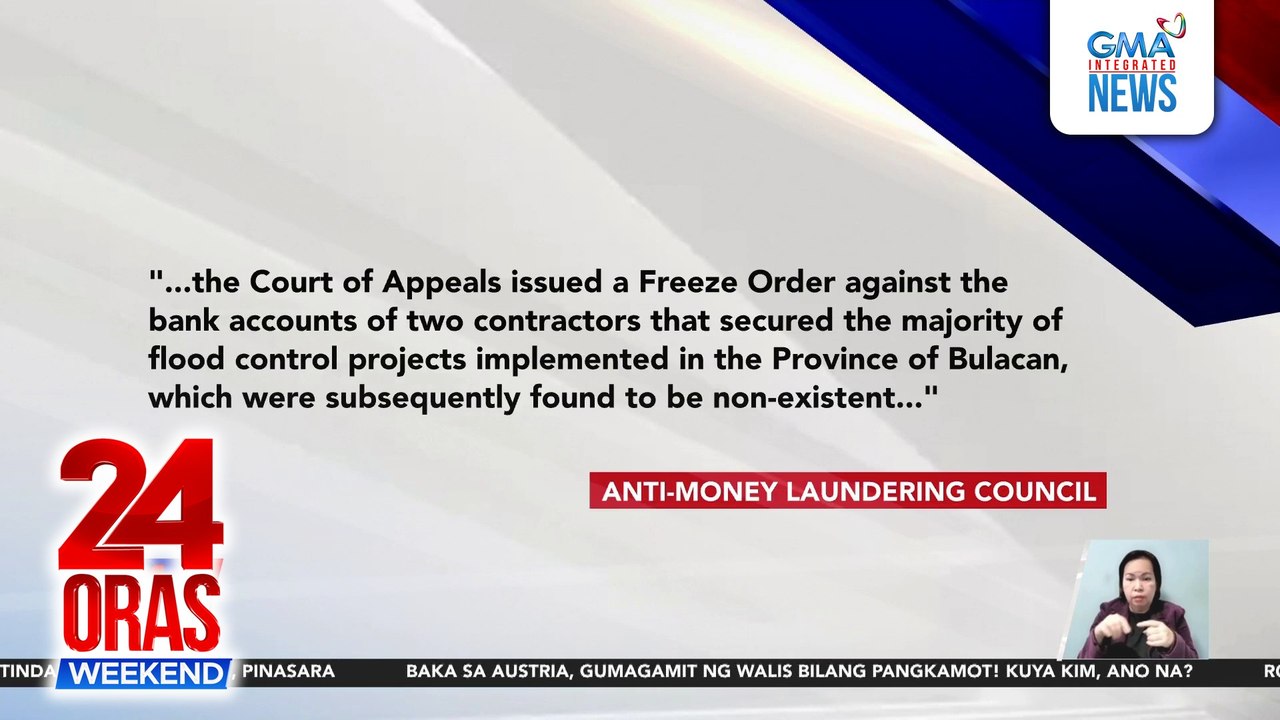 Assets ng 2 contractor at iba pang sangkot sa Bulacan ghost projects pina-freeze | 24 Oras Weekend