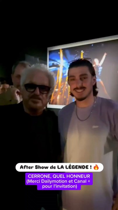 AFTER SHOW PRIVÉ DE LA LÉGENDE CERRONE ! 🔥Merci Canal + et Dailymotion pour cette soirée de folie ✨