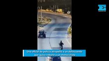 Una mujer policía atropelló a un delincuente que quiso robarle a un motociclista en Quilmes