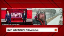 Heavy snow targets the Carolinas