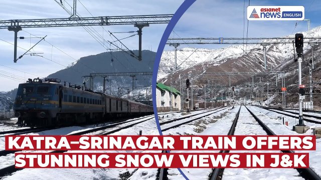 Snow-Covered Kashmir: Special Katra–Srinagar Train Runs Through Banihal | Visuals
