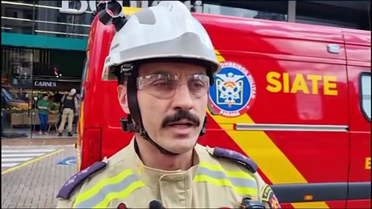 “Duas vítimas foram atropeladas”, diz tenente dos Bombeiros de Cascavel sobre sobre BMW que invadiu mercado