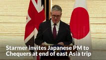 Starmer invites Japanese PM to Chequers at end of east Asia trip