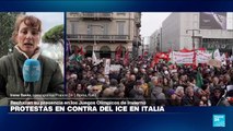 Informe desde Roma: protestas en Italia contra el ICE por su presencia en los Juegos Olímpicos de Invierno