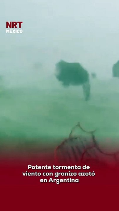 🇦🇷🌪️ Potente tormenta de viento con granizo azotó en Argentina