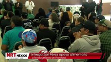 Sari Pérez Cantú entrega apoyos para ferrocarrileros de la Sección 29