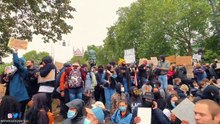 Black Lives Matter peaceful protest at the Parliament Square in London