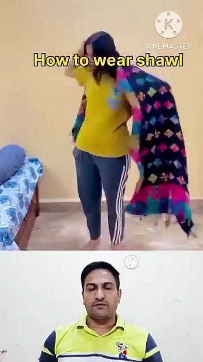 How to wear shawl
