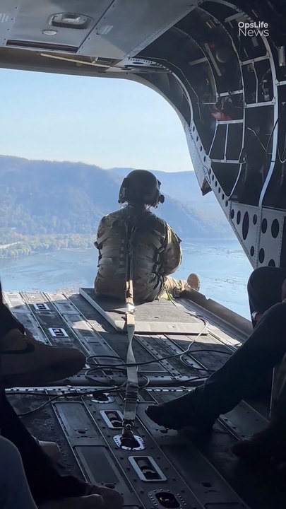Why Chinook Crew Sit at the Open Door?