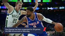 Breaking News – Paul George handed 25-game NBA suspension