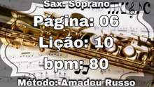 Página: 06 Lição: 10 - Sax. Soprano [80 bpm]