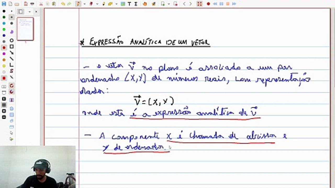 Expressão Analítica de um Vetor no Plano; Exemplos | VET&GEO-A2.3