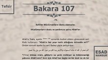 Esad Mansur - Bakara Suresi Tefsiri 107