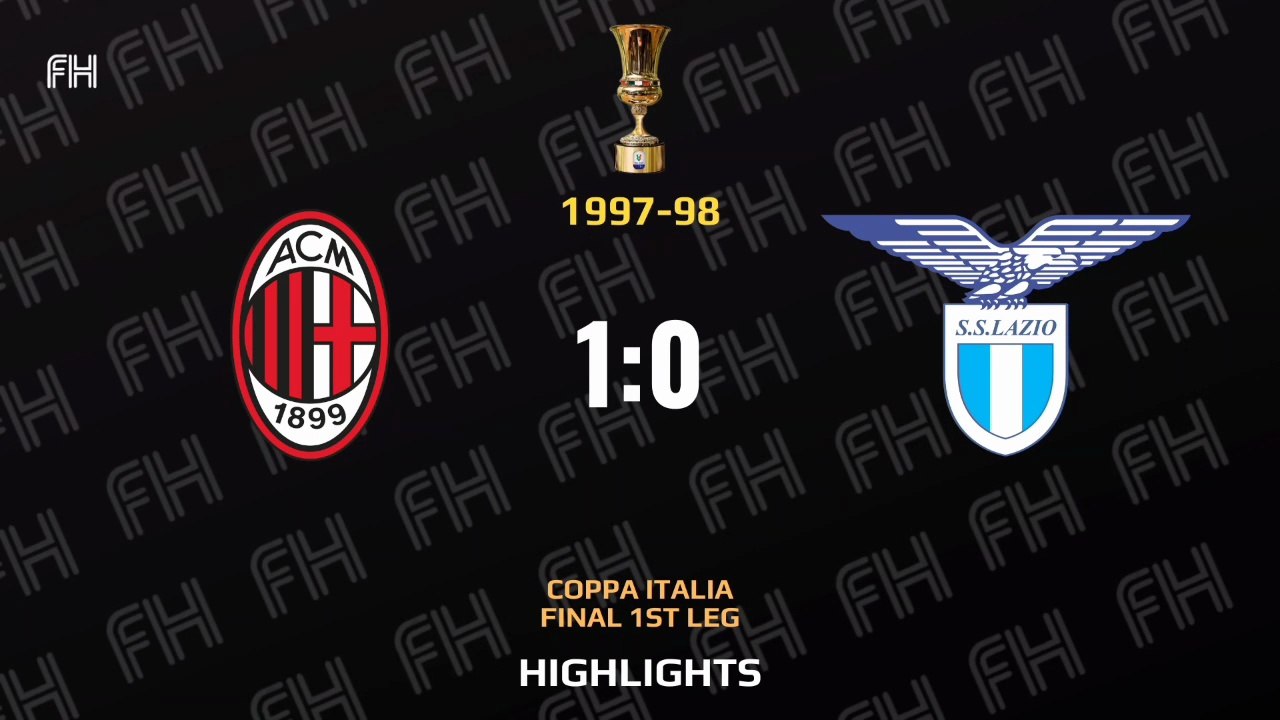 AC Milan 1-0 Lazio ● Coppa Italia 1997-98 1st match