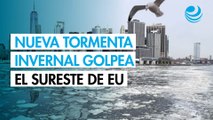 Nueva tormenta invernal golpea a los estados del sureste de EU; frente frío ha dejado 100 muertos