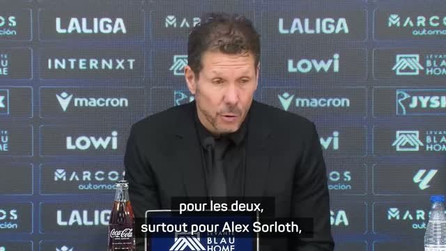 Atlético - Simeone : C'est beaucoup, deux jours...