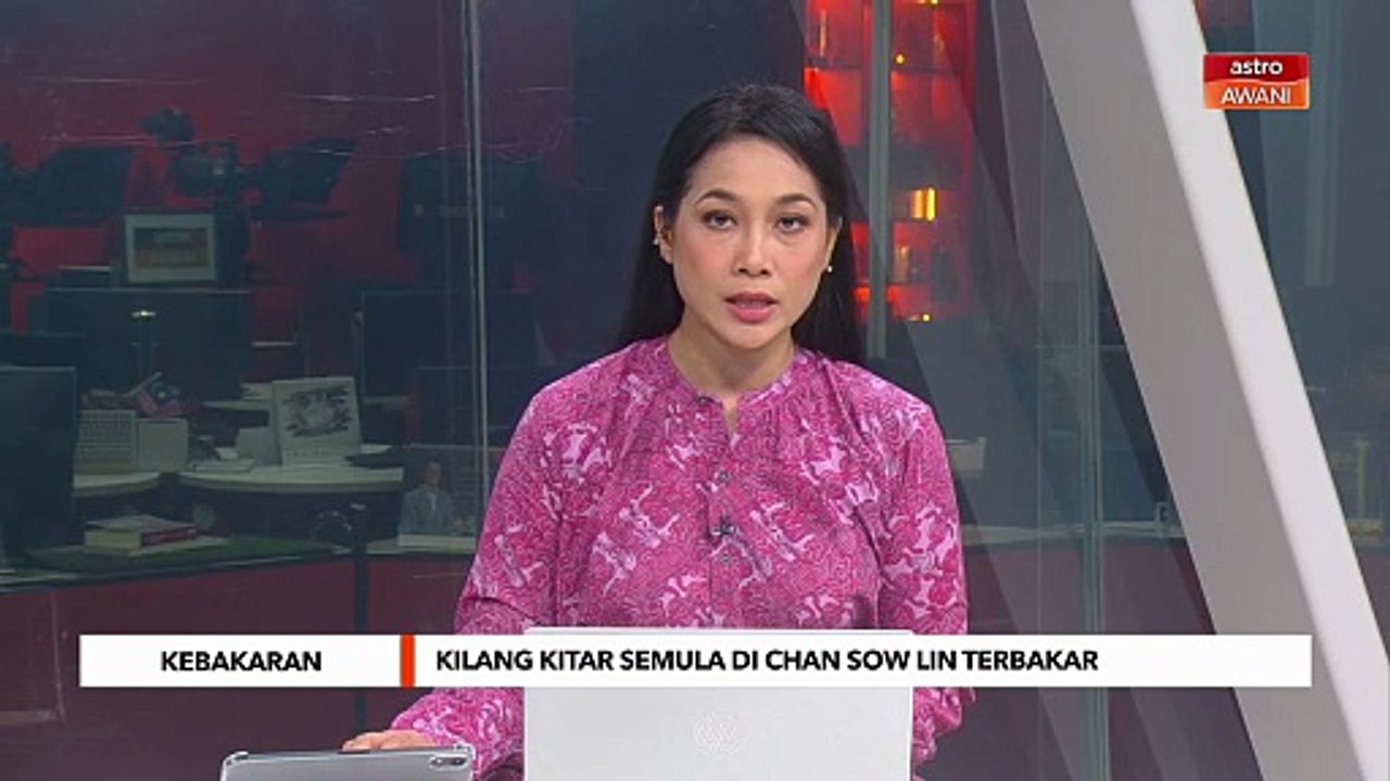 Kilang kitar semula di Chan Sow Lin terbakar